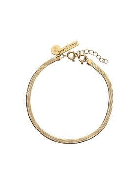 Waterproof stainless steel Gold Herringbone Bracelet